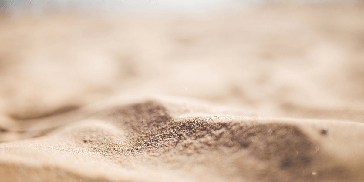 Close up image of sand